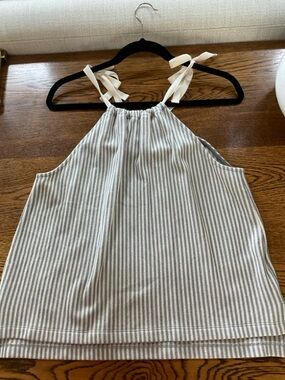 NWT Madewell Tie Shoulder Tank Top SZ M